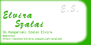 elvira szalai business card